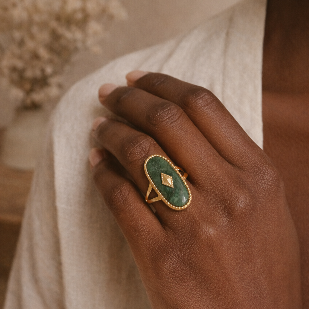 bague femme acier inoxydable hypoallergénique Soleane
